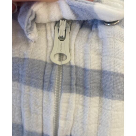 Aden by Aden + Anais Cotton Blue Stripe Baby Boy Onesie Footie Sleeper 0-3 Mnths - Picture 4 of 5